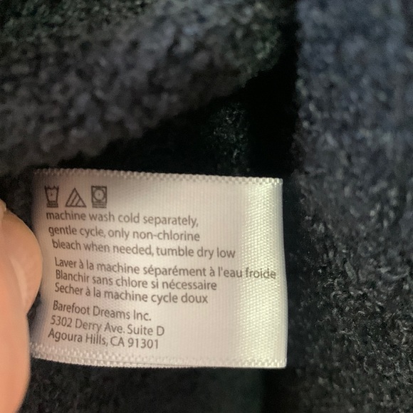 BAREFOOT DREAMS Open Bamboo Chic Lite Calypso cascade cardigan W-237 Sz S/M - Picture 8 of 8